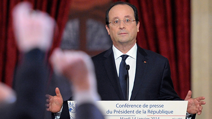 Hollande pledges €50bn public spending cut in 2015-17