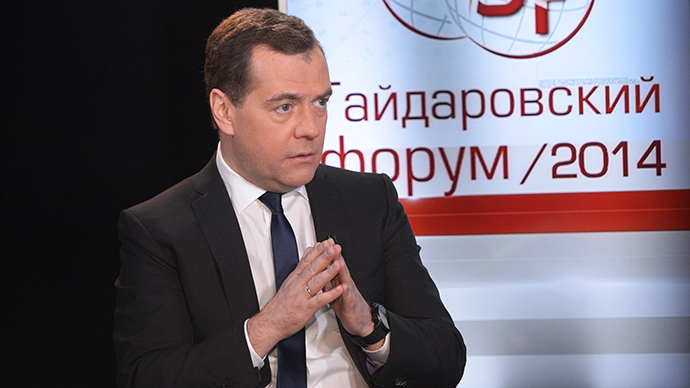 Russia needs to boost small businesses in 2014, Medvedev tells Gaidar Forum