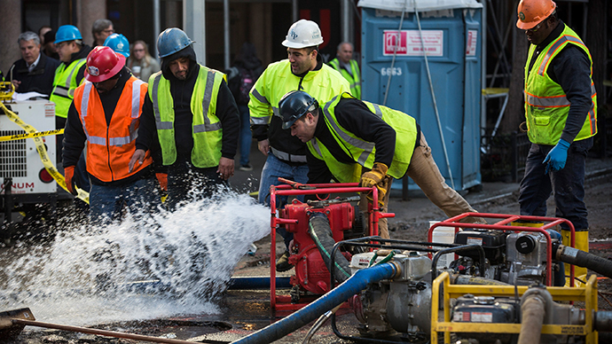 NYC commuters face chaos as burst water main disrupts subway, closes streets (PHOTOS)