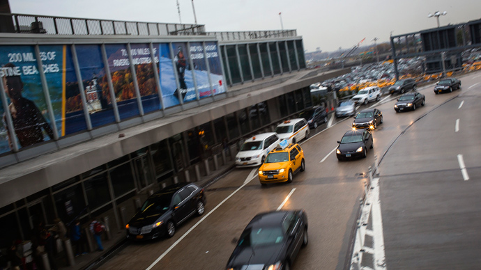 Police arrest protesters blocking LaGuardia airport