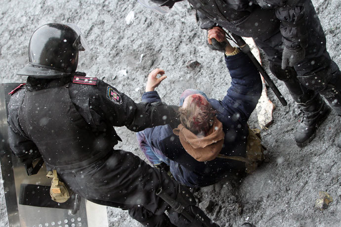 January 22, 2014. (AFP Photo / Anatolii Boiko)