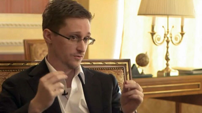 Edward Snowden.(Video still from interview broadcast)