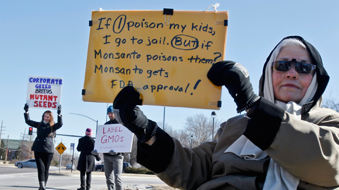 Monsanto protesters arrested outside shareholder meeting