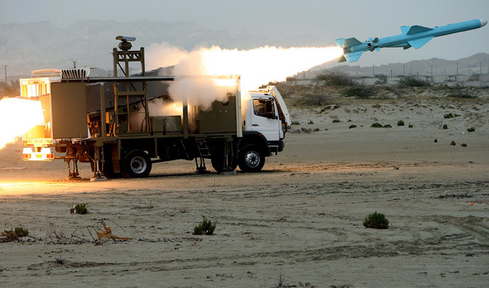 An Iranian Noor missile.(AFP Photo / MehdI Marizad )