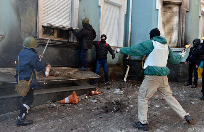 Kiev on February 18, 2014.(Reuters / Stringer)