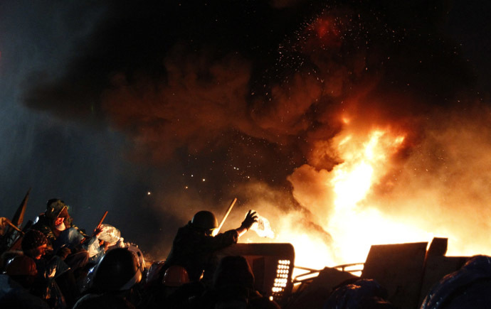 Kiev, February 19, 2014 (Reuters/David Mdzinarishvili)