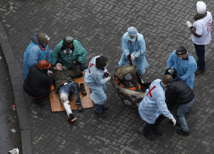 Independence Square in Kiev February 20, 2014. (Reuters/Vasily Fedosenko)