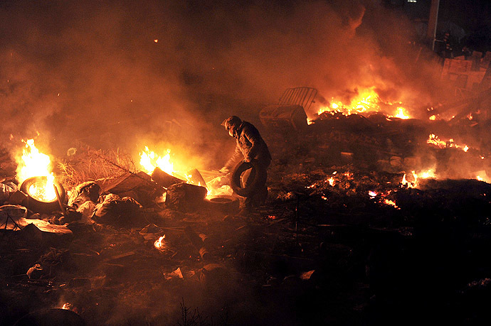 Kiev, February 19, 2014 (AFP Photo/Louisa Gouliamaki)