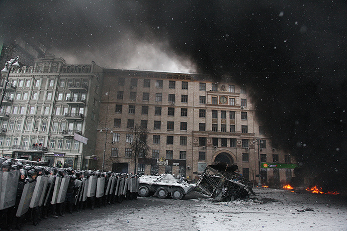 Kiev, January 22, 2014. (AFP Photo / Anatoliy Stepanov)