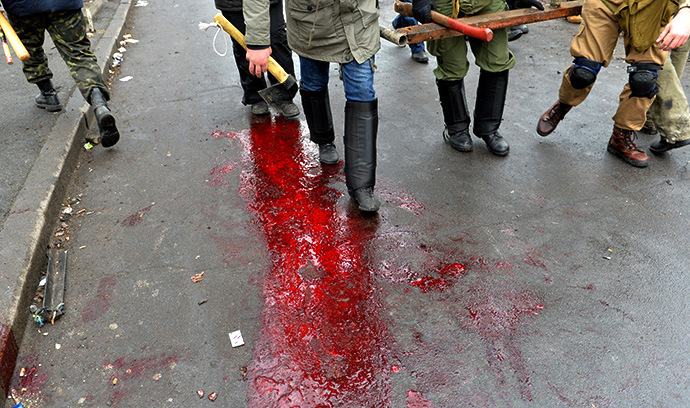 Kiev, February 20, 2014. (AFP Photo / Sergei Supinsky)