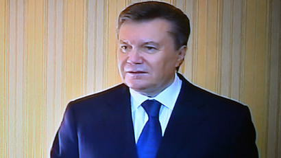 Yanukovich denies ouster, says 'ashamed & guilty' for not preventing chaos