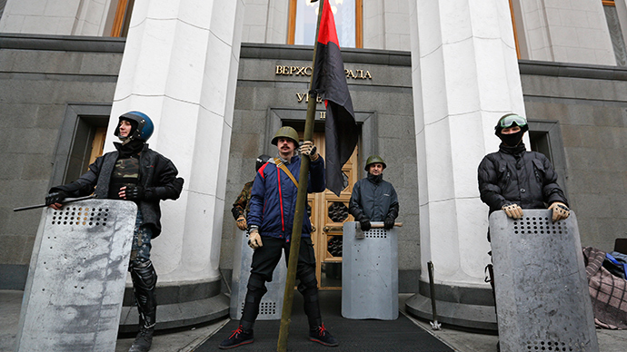 The Ukrainian Parliament building in Kiev February 22, 2014 (Reuters / Baz Ratner)