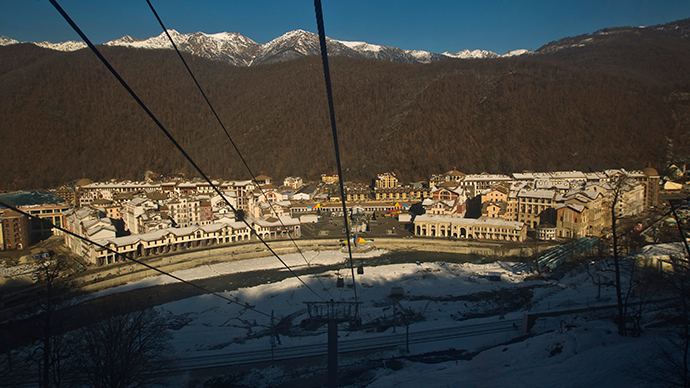 A general view of the media centre in Gorky-Gorod near the resort of Krasnaya Polyana, Sochi (Reuters / Maxim Shemetov)