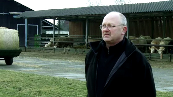 Resident of Atterwasch Ulrich Schulz, farmer (Still from RT video)