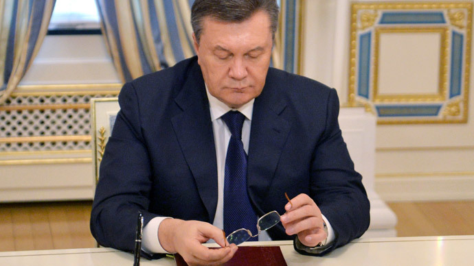 Yanukovich says he's still president, asks Russia to ensure his safety
