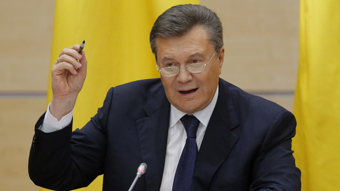 Yanukovich denies ouster, says 'ashamed & guilty' for not preventing chaos