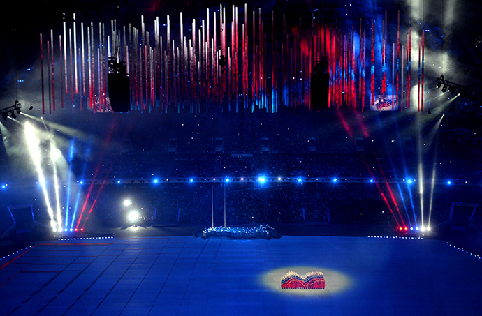 Performers take part in the opening ceremony of the 2014 Paralympic Winter Games in Sochi, March 7, 2014. (RIA Novosti)