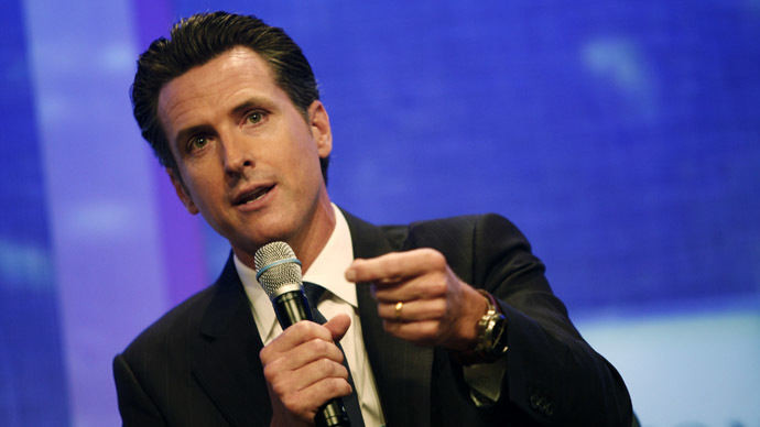 Gavin Newsom, Lieutenant Governor of the State of California (Reuters/Allison Joyce)