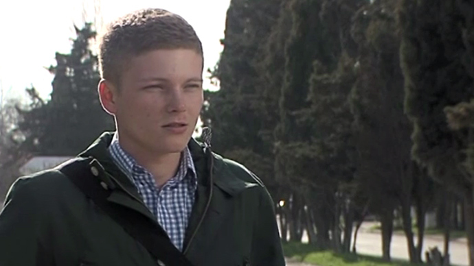 Maksim Knyazev, contract senior seaman of the military base Ð0248 of the ship Hetman Sagaydachny (Screenshot from RT Video).