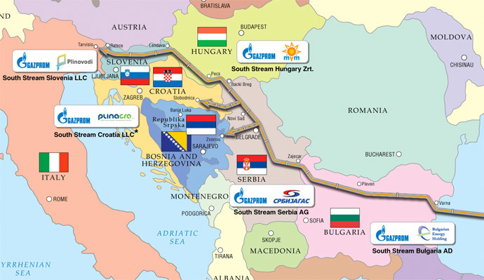 South Stream.(Image from www.gazprom.com)