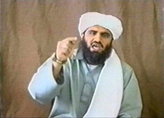 A man identified as Suleiman Abu Ghaith appears in this still image taken from an undated video address. (Reuters / Handout)