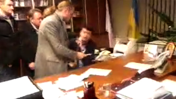 Still from video by Svoboda Party