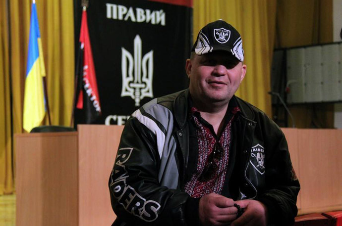 Right Sector neo-Nazi coordinator Aleksandr Muzychko.