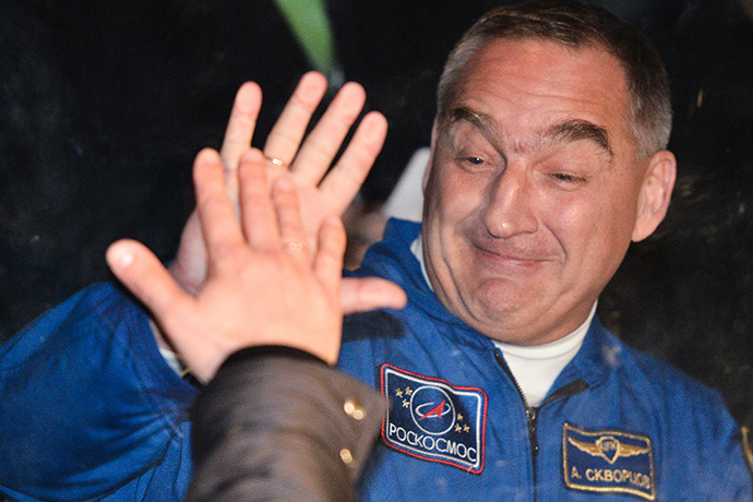 Roscosmos cosmonauts Alexander Skvortsov (RIA Novosti / Ramil Sitdikov)