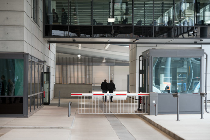 A driveway to the site under is pictured during the opening ceremony of the northern building complex of the new headquarters of the German Federal Intelligence Service (BND) on March 31, 2014 in Berlin, Germany. (AFP Photo / Pool / Soeren Stache) 