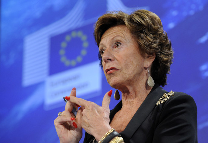 EU commissioner for Digital Agenda Neelie Kroes (AFP Photo)