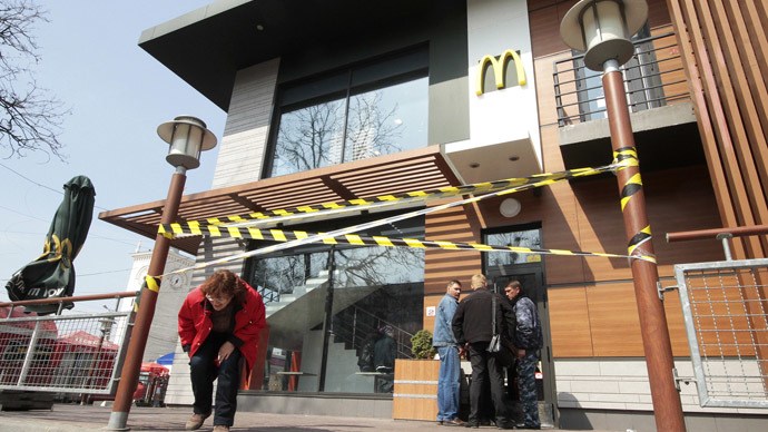Not ‘lovin' it’ in Crimea: McDonald’s suspends operations for ‘manufacturing reasons’