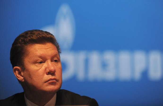 Russia's gas giant Gazprom CEO, Alexei Miller (AFP Photo)