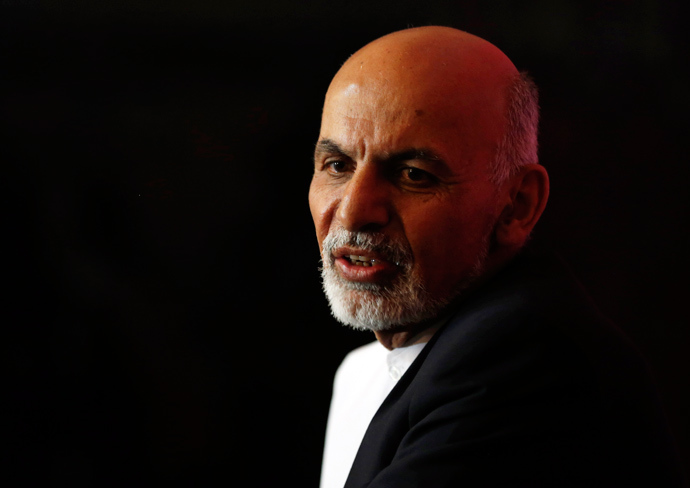 Presidential candidate Ashraf Ghani Ahmadzai speaks during a news conference in Kabul April 13, 2014 (Reuters / Omar Sobhani)
