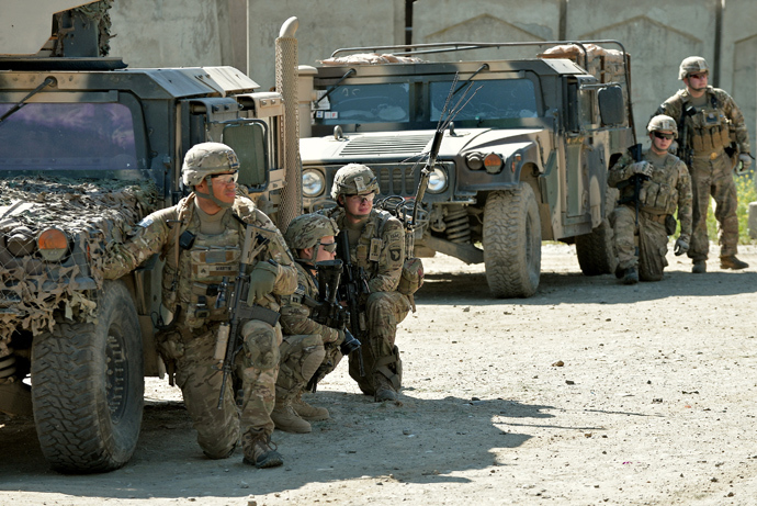 US soldiers of the Airborne Division (AFP Photo / Manjunath Kiran)