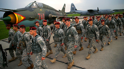 US soldiers arrive in Lithuania to ‘reassure’ NATO allies amid Ukrainian crisis