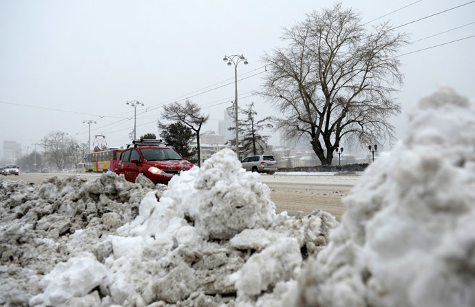 Yekaterinburg after a snowstorm. (RIA Novosti/Pavel Lisitsyn)