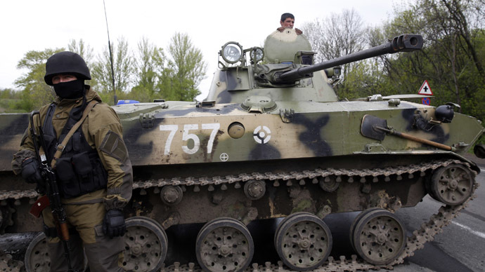 Ukrainian army ‘on full alert’, president admits east is beyond control