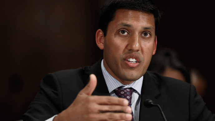 Rajiv Shah, administrator of the U.S. Agency for International Development (USAID), testifies before a subcommittee of the Senate Appropriations Committee April 8, 2014 in Washington, DC (AFP Photo / Win McNamee)
