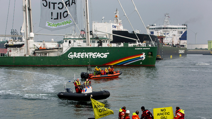 Dutch police arrest Greenpeace activists for trying to block Russian tanker