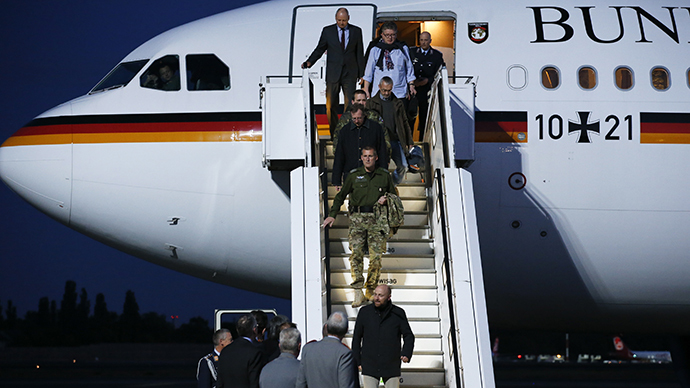 OSCE observers released in Slavyansk arrive in Berlin