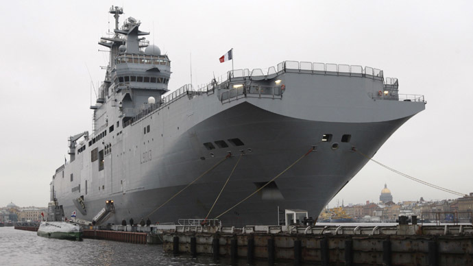 France refuses to block Mistral warship deal with Russia