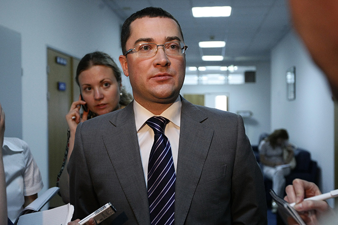 Gazprom's official representative Sergey Kupriyanov (RIA Novosti)