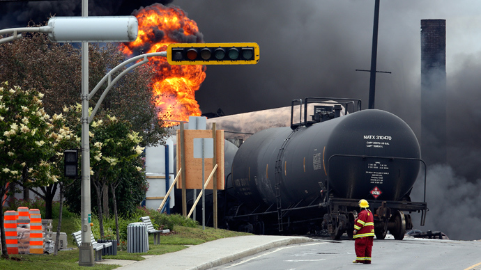Oil railway looks to reopen after massive Quebec explosion