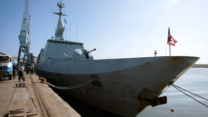 The French frigate FS Surcouf.(Reuters / Joseph Okanga)