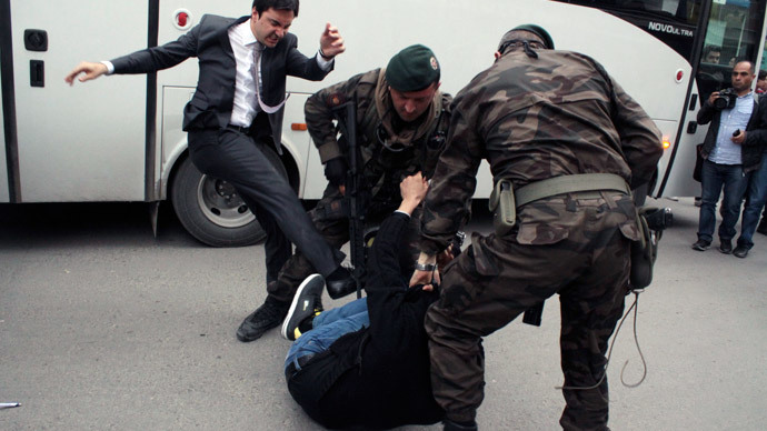 Turkish PM’s aide granted sick leave for ‘trauma’ after kicking mine tragedy mourner