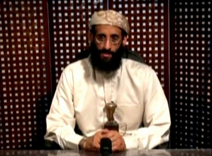 Anwar al-Awlaki, a U.S.-born cleric linked to al Qaeda's Yemen-based wing, gives a religious lecture in an unknown location in this still image taken from video released by Intelwire.com on September 30, 2011. (Reuters/Intelwire.com)