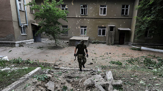 The eastern Ukrainian city of Slavyansk, on May 25, 2014. (AFP Photo / Viktor Drachev)