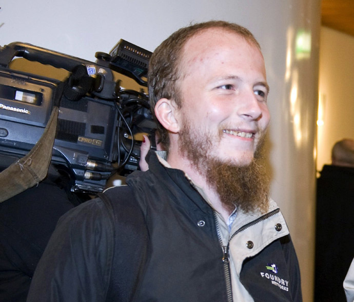 Ð¡o-founder of The Pirate Bay filesharing website, Gottfrid Svartholm Warg (AFP Photo/Bertil Ericson)