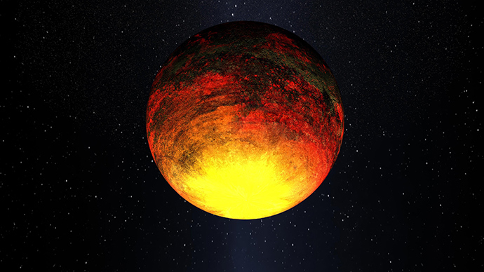 This NASA artist's concept image released on January 10, 2011 and obtained on February 1, 2011 shows Kepler-10b (AFP Photo / NASA)