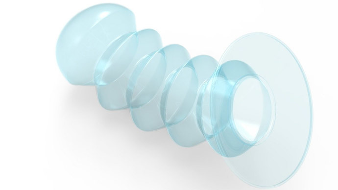 Non-Gender Specific Internal Silicone Condom .(Photo by Daniel Resnic, Origami Healthcare Products, Inc)